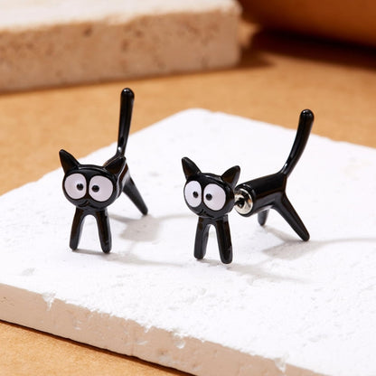 1pair Cute Cats Simple Ear Studs Ladies Detachable Earrings, Style: Model 3 - Stud Earrings & Earrings by PMC Jewellery | Online Shopping South Africa | PMC Jewellery | Buy Now Pay Later Mobicred