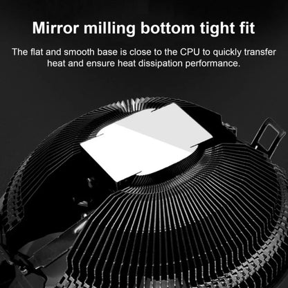 COOLMOON CPU Cooler Desktop Computer Auto Color Change Multi-Platform Mute Cooling Fan(Colorful Fine Aperture) - Fan Cooling by COOLMOON | Online Shopping South Africa | PMC Jewellery | Buy Now Pay Later Mobicred