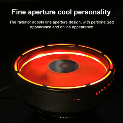 COOLMOON CPU Cooler Desktop Computer Auto Color Change Multi-Platform Mute Cooling Fan(Colorful Fine Aperture) - Fan Cooling by COOLMOON | Online Shopping South Africa | PMC Jewellery | Buy Now Pay Later Mobicred