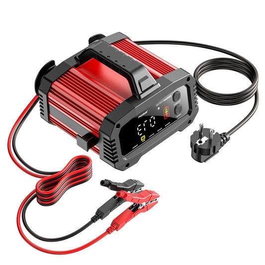 FOXSUR 25A 12V/24V Portable High-Power Car Ship Motorcycle Charger(EU Plug) - Battery Charger by FOXSUR | Online Shopping South Africa | PMC Jewellery | Buy Now Pay Later Mobicred
