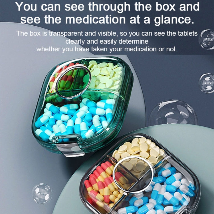 Multi-functional Portable Mini Pill Dispenser Organizer(Transparent Green) - free shipping - PMC TechLife - Order now!