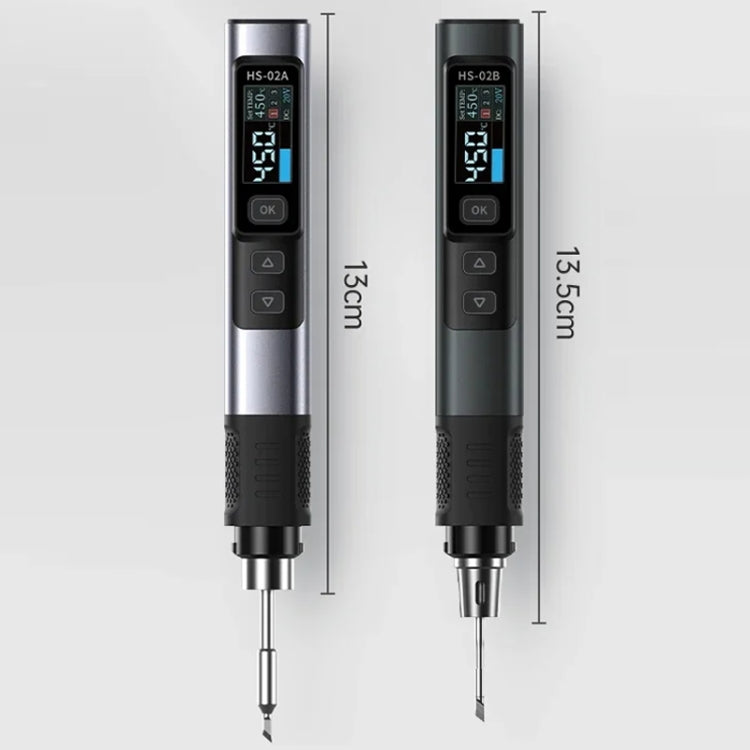 FNIRSI Portable Constant Temperature Soldering Iron Set, Model: HS-02A Standard-B Round Tip - free shipping - PMc TechLife - Order now!