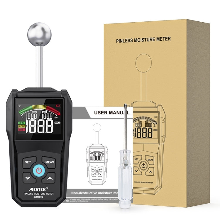 MESTEK WM700B Non -Contact Wood Moisture Detector With LCD Screen Alarm Function - PH & Moisture Meter by MESTEK | Online Shopping South Africa | PMC Jewellery | Buy Now Pay Later Mobicred