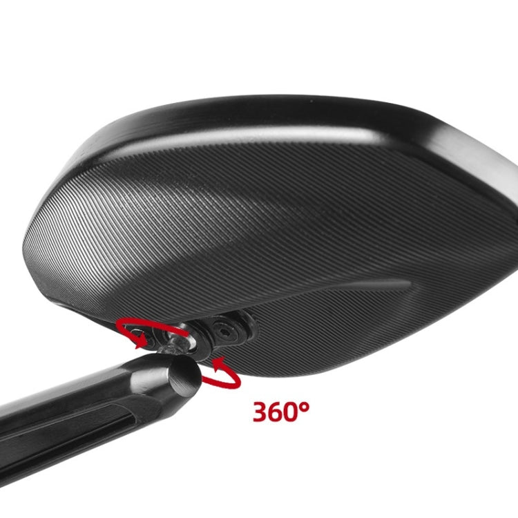 BSDDP Motorcycle 360-degree Rotating High-definition Reflective Rearview Mirror(Black) - Side Mirrors by BSDDP | Online Shopping South Africa | PMC Jewellery | Buy Now Pay Later Mobicred