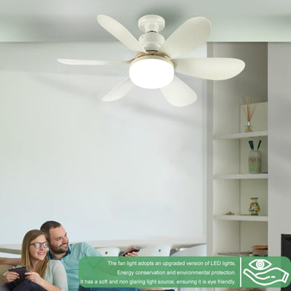 Home Small Fan Light E27 Snail Mouth Suspension Fan Lamp, Size: 520x185mm 40W White(Remote Control Without Base) - Electric Fans by PMC Jewellery | Online Shopping South Africa | PMC Jewellery | Buy Now Pay Later Mobicred