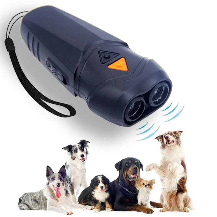 Chanfong Ultrasonic Handheld Dog Repeller Portable Dual Probe High Power Stop Barker(White) - Training Aids by Chanfong | Online Shopping South Africa | PMC Jewellery | Buy Now Pay Later Mobicred
