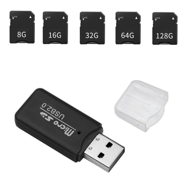 CCD Digital Camera Memory Card + Card Reader(128G) -  by PMC Jewellery | Online Shopping South Africa | PMC Jewellery | Buy Now Pay Later Mobicred