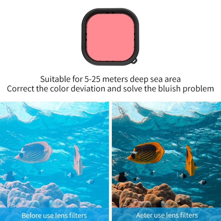 TELESIN GP-WTP-901 45m Diving Shell, For GoPro HERO12 Black / HERO11 Black / HERO10 Black / HERO9 Black Shell+Filter Set - free shipping - PMC TechLife - Order now!