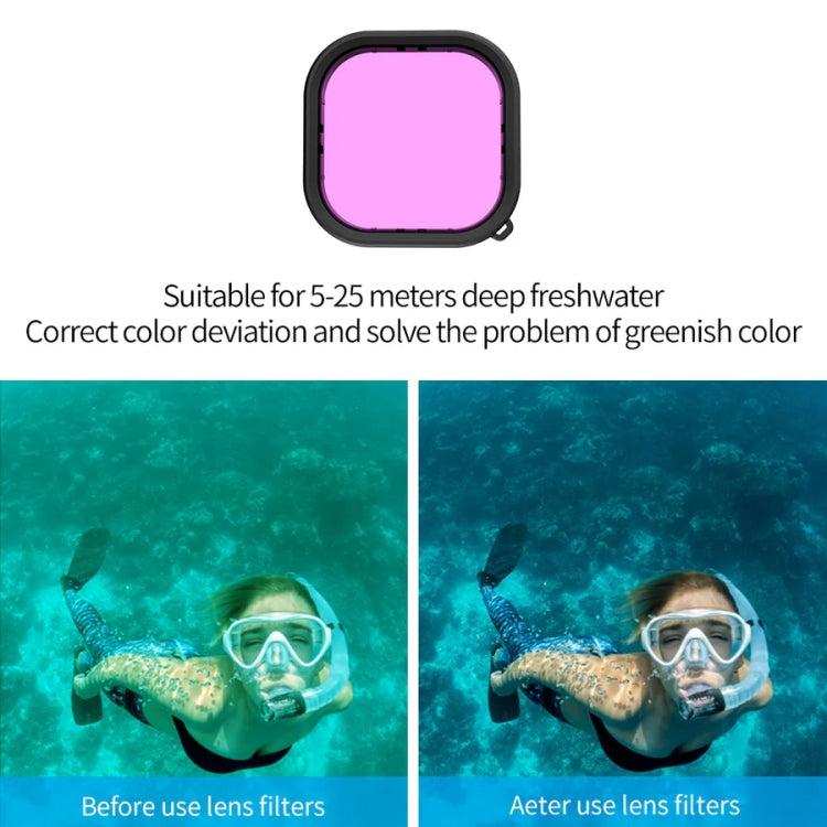TELESIN GP-WTP-901 45m Diving Shell, For GoPro HERO12 Black / HERO11 Black / HERO10 Black / HERO9 Black Shell+Filter Set - free shipping - PMC TechLife - Order now!