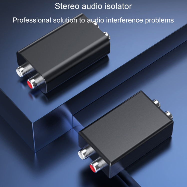 RCA Audio Ground Loop Isolator Anti-Interference Noise Reducer Eliminate Current Sound Bluetooth Receiver(Square) - Live Sound Effects Processors by PMC TechLife | Online Shopping South Africa | PMC TechLife | Buy Now Pay Later Mobicred