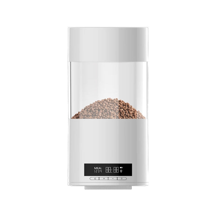 USB Direct Plug / Battery Dual-Use Automatic Fish Feeder Timing Dosing Feeder(White) - Feeders by PMC TechLife | Online Shopping South Africa | PMC TechLife | Buy Now Pay Later Mobicred