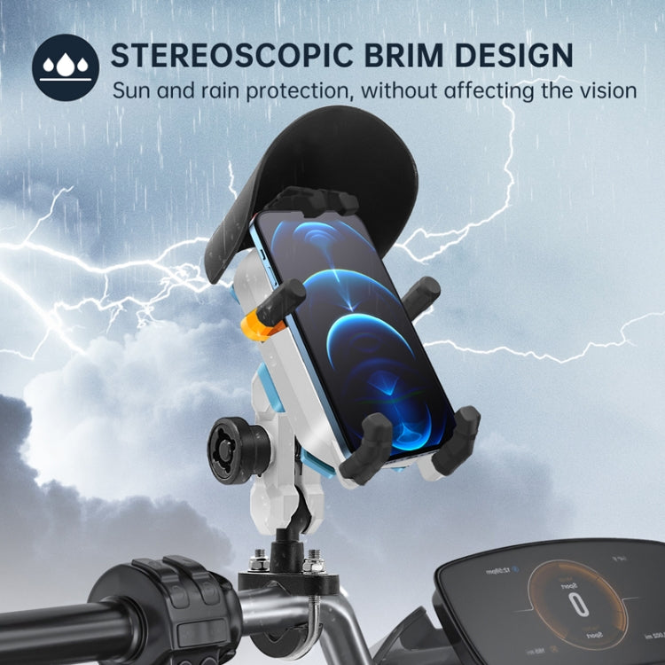 Colorful Motorcycle Shock-absorbing Navigation Mobile Phone Holder(Handlebar Model) - Holder by PMC TechLife | Online Shopping South Africa | PMC TechLife | Buy Now Pay Later Mobicred