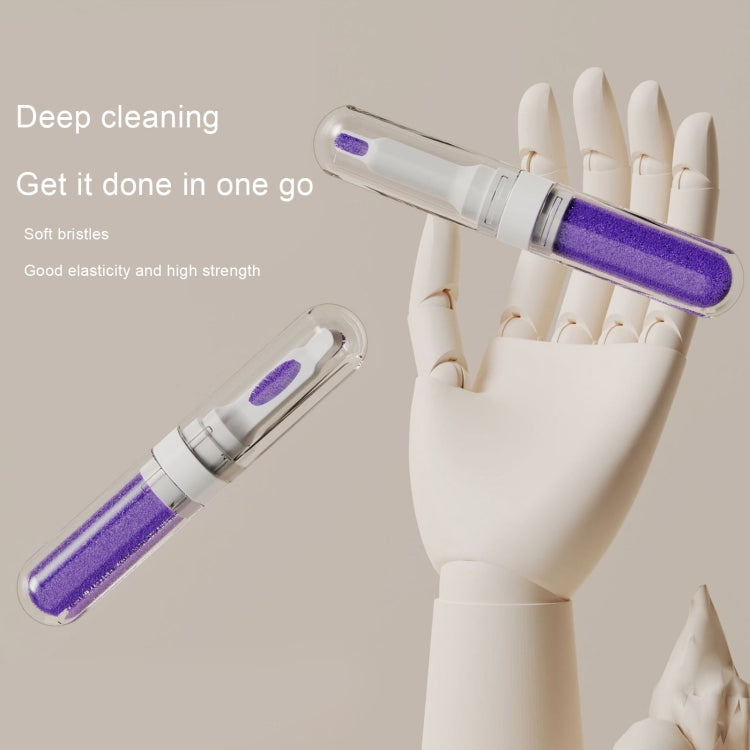 2pcs 3-in-1 Multi-purpose Bluetooth Earphone Cleaning Pen Keyboard Cleaning Brush(Purple) - Other Accessories by PMC Jewellery | Online Shopping South Africa | PMC Jewellery | Buy Now Pay Later Mobicred