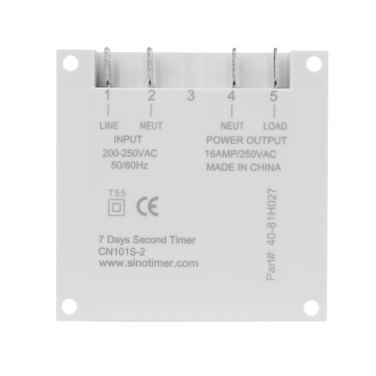 SINOTIMER CN101S-4 12V 1 Second Interval Digital LCD Timer Switch 7 Days Weekly Programmable Time Relay - Switch by SINOTIMER | Online Shopping South Africa | PMC TechLife | Buy Now Pay Later Mobicred