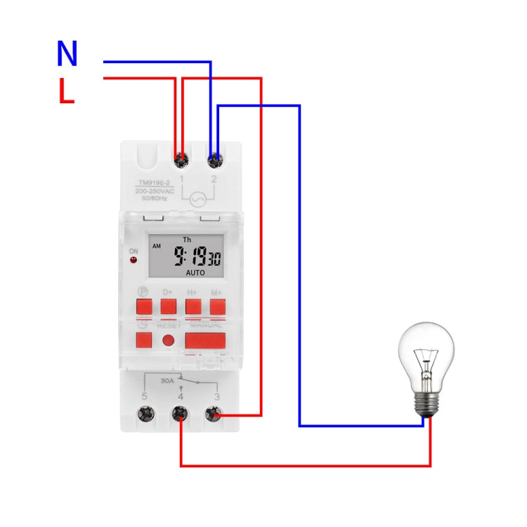 SINOTIMER TM919B-1 110V 30A Programmable Digital Timer Switch Automatic Cycle Timing Controller - Switch by SINOTIMER | Online Shopping South Africa | PMC Jewellery | Buy Now Pay Later Mobicred