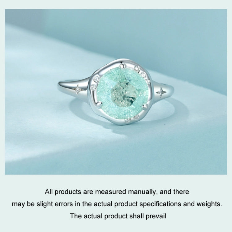 S925 Sterling Silver Platinum Plated Clear Dreamy Ice Zircon Ring(No.7) - Rings by PMC Jewellery | Online Shopping South Africa | PMC Jewellery | Buy Now Pay Later Mobicred