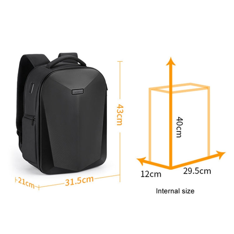 Cwatcun D108 Large Hard Shell Shoulder Camera Bag Waterproof Shockproof Photography Pack - free shipping - PMC TechLife - Order now!