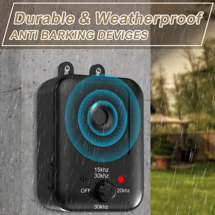 Non-Shock Dog Barking Deterrent Device Ultrasonic Bark Stopper Dog Repeller(Black) - Training Aids by PMC TechLife | Online Shopping South Africa | PMC TechLife | Buy Now Pay Later Mobicred