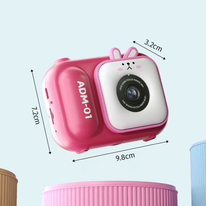 2.4 Inch IPS Screen 48MP Dual Lens Kids Digital Camera Mini Video Camera Without TF Card Pink Bunny - Children Cameras by PMC Jewellery | Online Shopping South Africa | PMC Jewellery | Buy Now Pay Later Mobicred