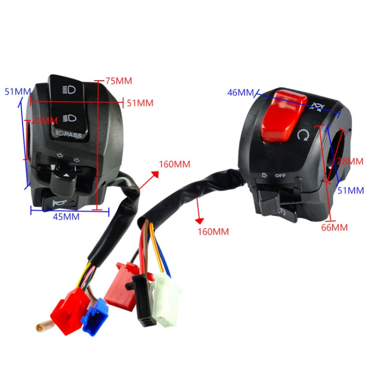 For Yamaha Old Wave Motorcycle Handlebar Switch Modification Accessories - Grips by PMC TechLife | Online Shopping South Africa | PMC TechLife | Buy Now Pay Later Mobicred