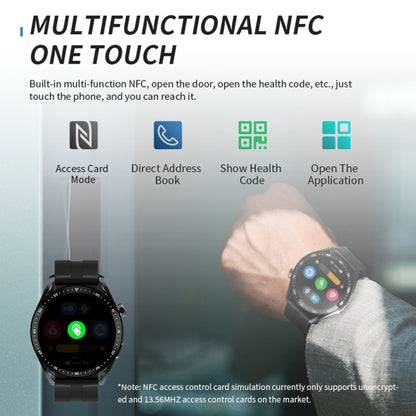 HW28 1.39-inch IP67 Waterproof Health Monitoring Bluetooth Call Smart Watch with NFC Payment(Black) - Smart Watches by PMC Jewellery | Online Shopping South Africa | PMC Jewellery | Buy Now Pay Later Mobicred