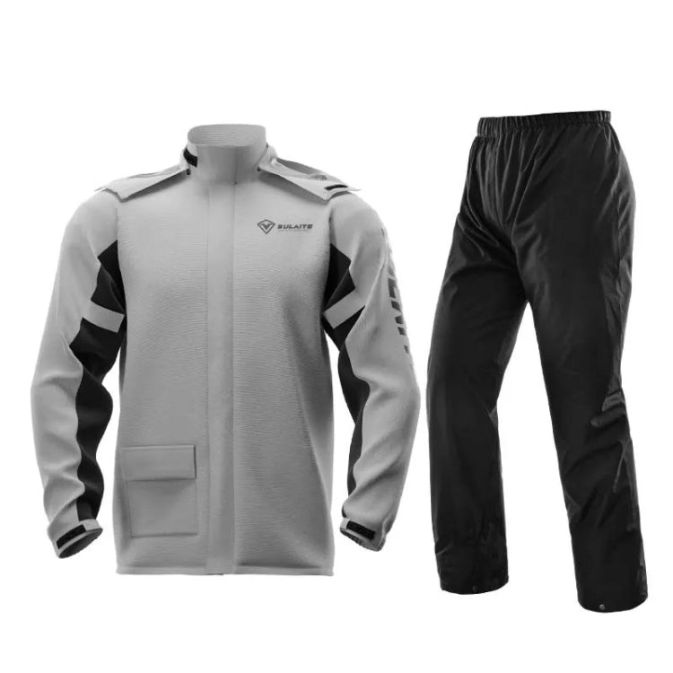 SULAITE Outdoor Motorcycle Riding Full Body Split Raincoat Suit, Size: XXL(Gray) - free shipping - PMC TechLife - Order now!
