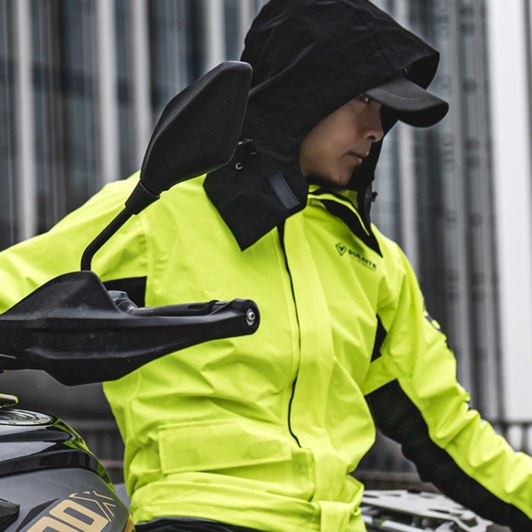 SULAITE Outdoor Motorcycle Riding Full Body Split Raincoat Suit, Size: L(Black) - Raincoat by SULAITE | Online Shopping South Africa | PMC Jewellery | Buy Now Pay Later Mobicred