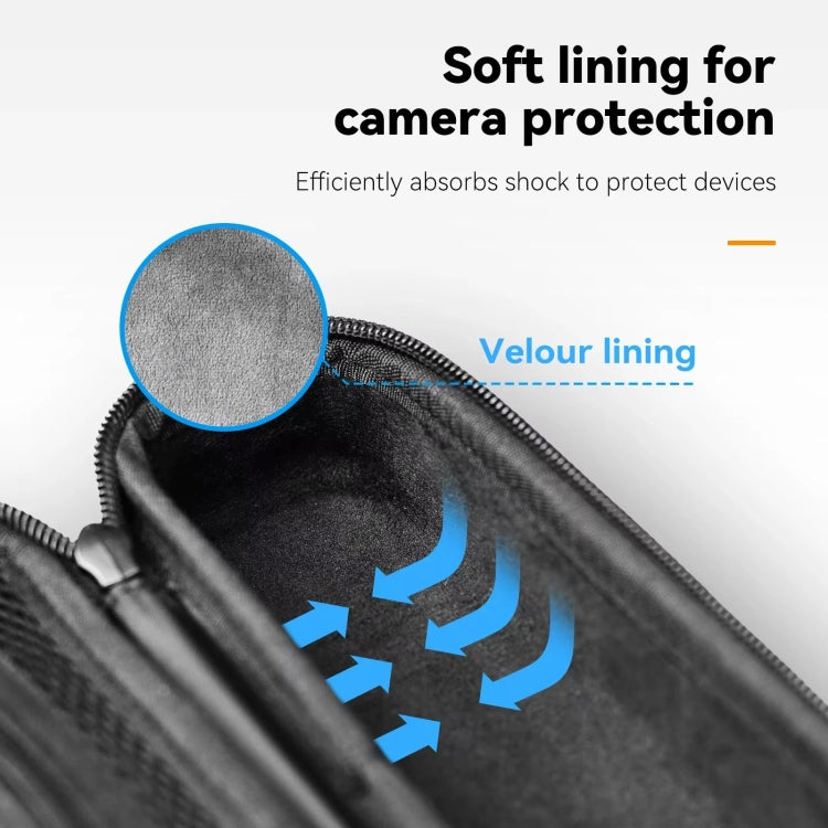 For DJI Osmo Pocket 3 Camera TELESIN Portable Carrying Bag Storage Case(Black) - Case & Bags by TELESIN | Online Shopping South Africa | PMC Jewellery | Buy Now Pay Later Mobicred