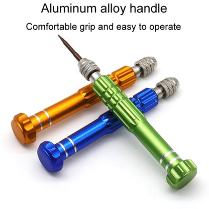 5 In 1 Aluminum Alloy Screwdriver Cell Phone Disassembly And Repair Tools(Green) - Screwdriver Set by PMC Jewellery | Online Shopping South Africa | PMC Jewellery | Buy Now Pay Later Mobicred