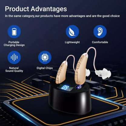 Z-128 Mini Invisible Rechargeable Digital Hearing Aid Personal Sound Amplifier(Skin Color) - Hearing Aids by PMC Jewellery | Online Shopping South Africa | PMC Jewellery | Buy Now Pay Later Mobicred