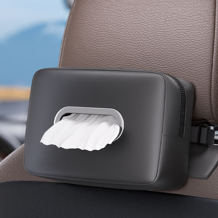 Car Seat Armrest Tissue Box Sun Visor Seat Back Hanging Paper Bag(Black) - Stowing Tidying by PMC TechLife | Online Shopping South Africa | PMC TechLife | Buy Now Pay Later Mobicred