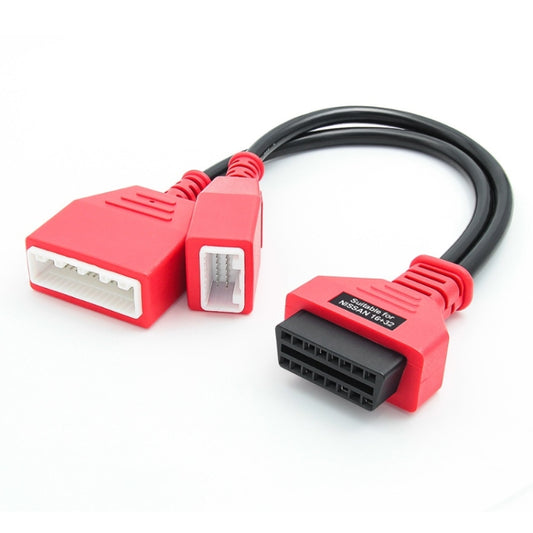 16+32 PIN OBD Gateway Adapter For Nissan(Red) - Cables & Connectors by PMC Jewellery | Online Shopping South Africa | PMC Jewellery | Buy Now Pay Later Mobicred