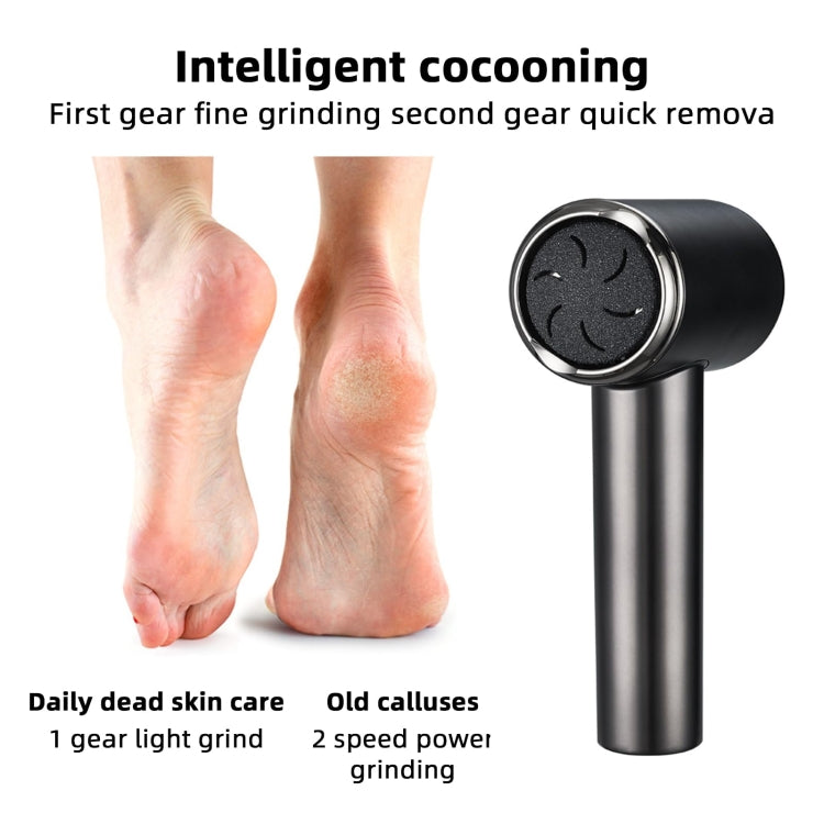 Electric Callus Remover with Vacuum Absorption 2 Speeds Adjustable Waterproof  Foot Care Tool(Silver) - Grinding Tools & Accessories by PMC Jewellery | Online Shopping South Africa | PMC Jewellery | Buy Now Pay Later Mobicred