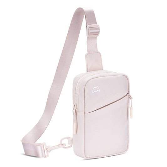 Outdoor Sports Chest Bag Lightweight Cell Phone Crossbody Packs(Beige) - Crossbody Bags by PMC Jewellery | Online Shopping South Africa | PMC Jewellery | Buy Now Pay Later Mobicred