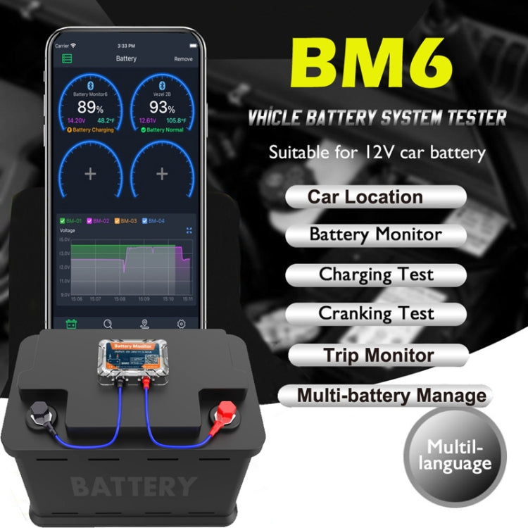 BM6 Car Battery Electricity Testing Instrument Locator - Electronic Test by PMC Jewellery | Online Shopping South Africa | PMC Jewellery | Buy Now Pay Later Mobicred