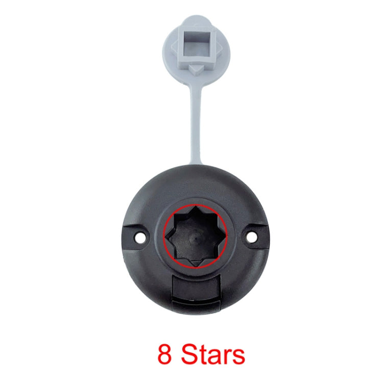 Marine 360 Degree Adjustable Plastic Fishing Rod Holder(With Round Mounting Base) - Marine Accessories & Parts by PMC Jewellery | Online Shopping South Africa | PMC Jewellery | Buy Now Pay Later Mobicred