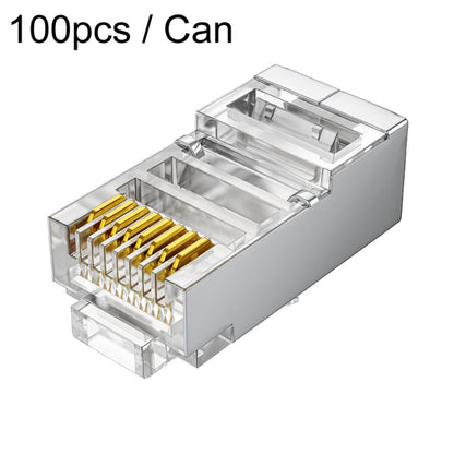 3U 100pcs / Can JINGHUA S688 Gigabit Transport Cabling Extruded Super Cat6 Dual Shield RJ45 8P8C Connector - Lan Cable and Tools by JINGHUA | Online Shopping South Africa | PMC Jewellery | Buy Now Pay Later Mobicred