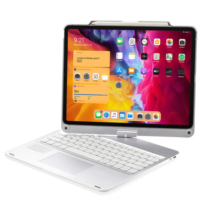 For iPad Pro 12.9 Inch 2022/2021/2020/2018 Tablet Bluetooth Touch Keyboard With Backlight 360 Degree Rotation(Silver) - For iPad Pro by PMC Jewellery | Online Shopping South Africa | PMC Jewellery | Buy Now Pay Later Mobicred