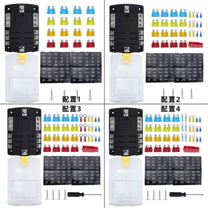 6-Way LED Indicator Fuse Box Socket For RV And Yacht, Set: Configuration 3 - Fuse by PMC Jewellery | Online Shopping South Africa | PMC Jewellery | Buy Now Pay Later Mobicred