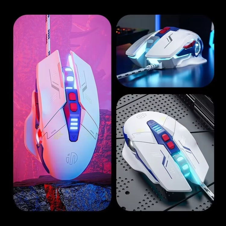 Inphic W9P Glowing Computer Gaming Wired Mouse(Silent Version) - free shipping - PMC Jewellery - Order now!
