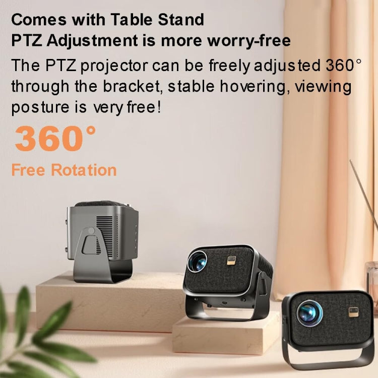 Android 4K HD Version Portable Mini Projector Smart Home Theater(UK Plug) - Mini Projector by PMC Jewellery | Online Shopping South Africa | PMC Jewellery | Buy Now Pay Later Mobicred