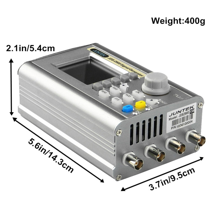 JUNTEK Programmable Dual-Channel DDS Function Arbitrary Waveform Signal Generator, Frequency: 15MHz(US Plug) - Other Tester Tool by PMC Jewellery | Online Shopping South Africa | PMC Jewellery | Buy Now Pay Later Mobicred