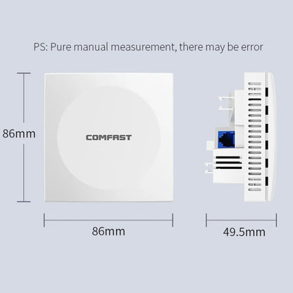 COMFAST CF-E591AX 1500Mbps Dual-Band WiFi6 In-Wall AP Supports 48V POE Power Supply - Wireless Routers by COMFAST | Online Shopping South Africa | PMC Jewellery | Buy Now Pay Later Mobicred