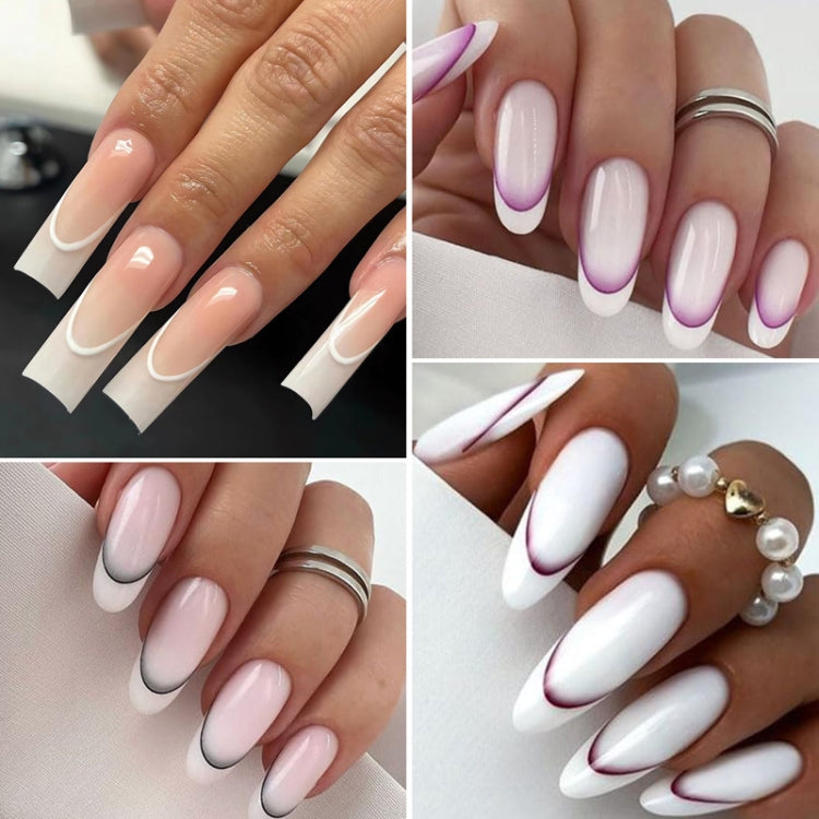 SD-1925 Line Nail Art Stickers Self-Adhesive Gradient Color French Manicure Stickers DIY Nail Tips Decals - Nail Stickers by PMC Jewellery | Online Shopping South Africa | PMC Jewellery | Buy Now Pay Later Mobicred