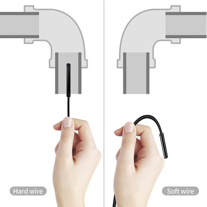 2.4 inch Screen Fuel Tank Inspection Night Vision 8mm Endoscope, Length: 5m Hard Wire -  by PMC Jewellery | Online Shopping South Africa | PMC Jewellery | Buy Now Pay Later Mobicred