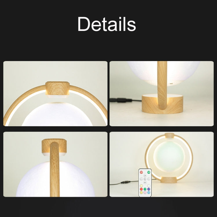 Magnetic Levitation Bluetooth Speaker Ornament Desktop Ambient Glow Night Lights, Style: Light Pattern Starry Moon(EU Plug) - Desk Lamps by PMc TechLife | Online Shopping South Africa | PMc TechLife | Buy Now Pay Later Mobicred
