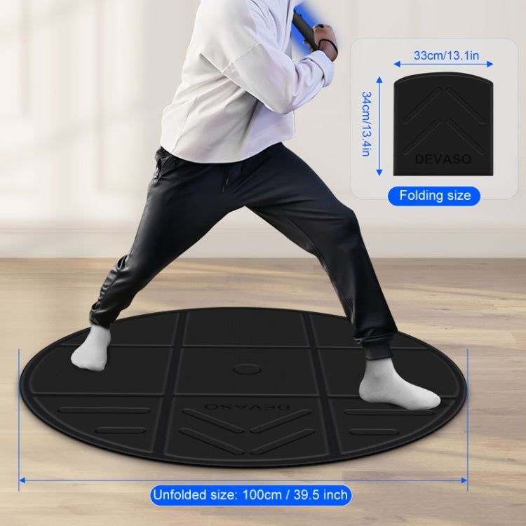 DEVASO VR Glasses Sport Game Simulation Floor Mat(Black) - VR Accessories by DEVASO | Online Shopping South Africa | PMC Jewellery | Buy Now Pay Later Mobicred