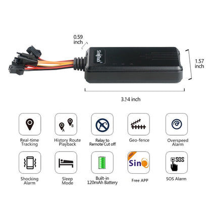 SinoTrack 4G 4-wire GPS Car-mounted Motorcycle Anti-theft Positioning Tracker, Specifications: With Accessories - Car Tracker by SinoTrack | Online Shopping South Africa | PMC Jewellery | Buy Now Pay Later Mobicred