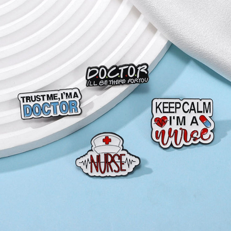 CZ0652-4 Medical Series Metal Badge Alphabetical Nurse Doctor Brooch Alloy Enamel Pins Corsage - Brooches by PMC Jewellery | Online Shopping South Africa | PMC Jewellery | Buy Now Pay Later Mobicred