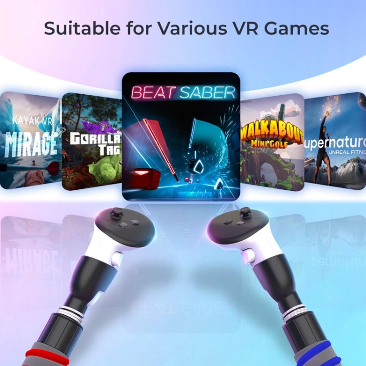 For Meta Quest 3 / 3S STARTRC GAMES Rhythm Lightsaber Game Grip Golf Extension Holder Accessories(Black) - VR Accessories by STARTRC GAMES | Online Shopping South Africa | PMC Jewellery | Buy Now Pay Later Mobicred